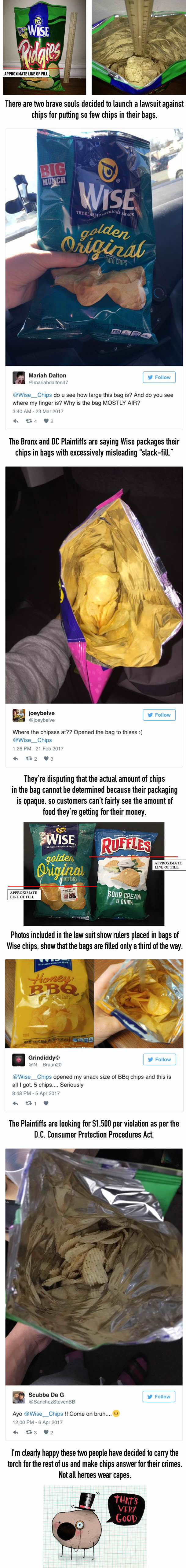 Customers Angry Over &#039;Misleading&#039; Chip Bags Are Suing For Getting Bags Of Air