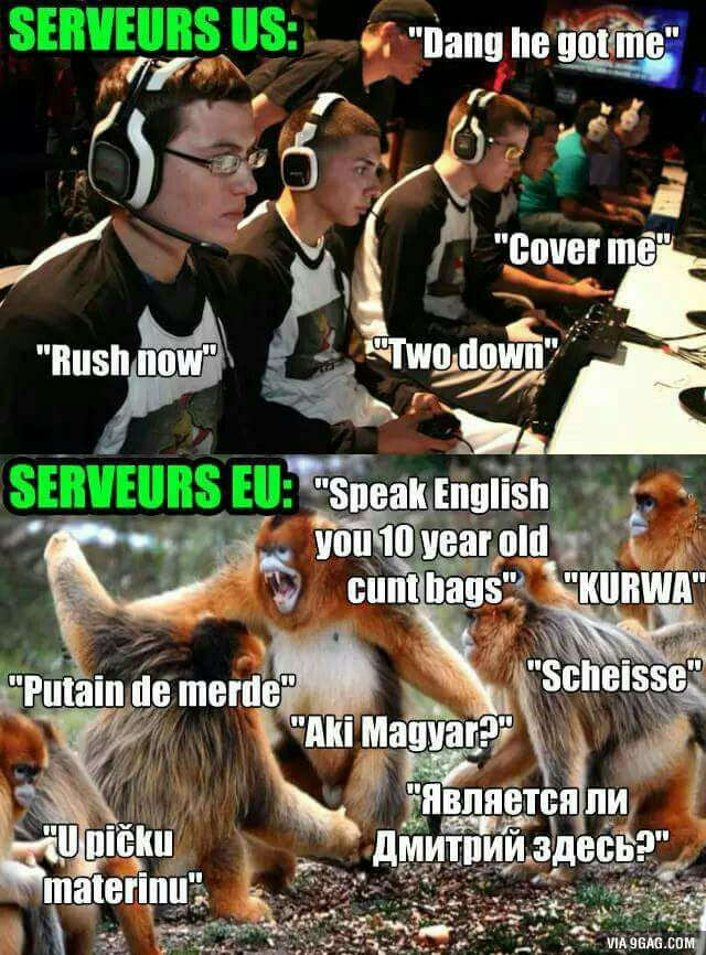 Diffrence between EU and USA servers