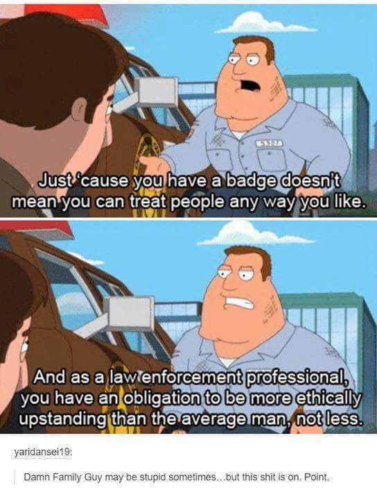 Family guy on point