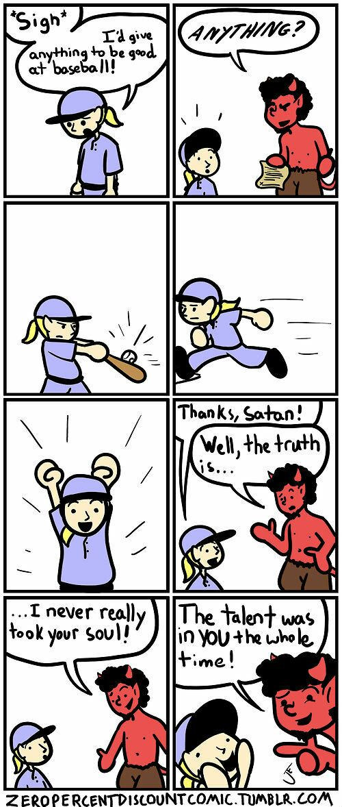 Good work, Satan.