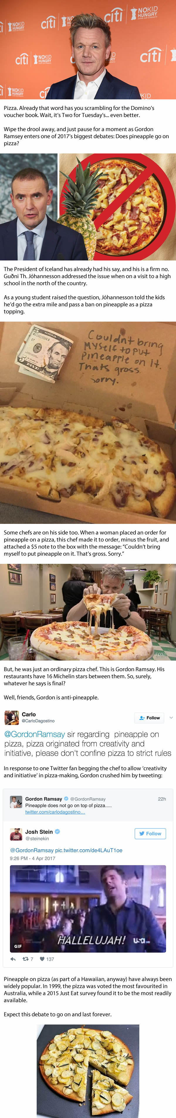 Gordon Ramsay Just Had His Say On The &#039;Pineapple On Pizza&#039; Debate