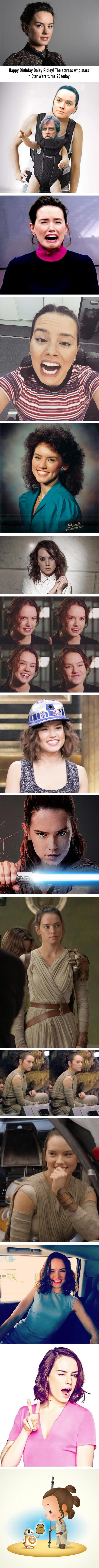 Happy 25th birthday, Daisy Ridley!