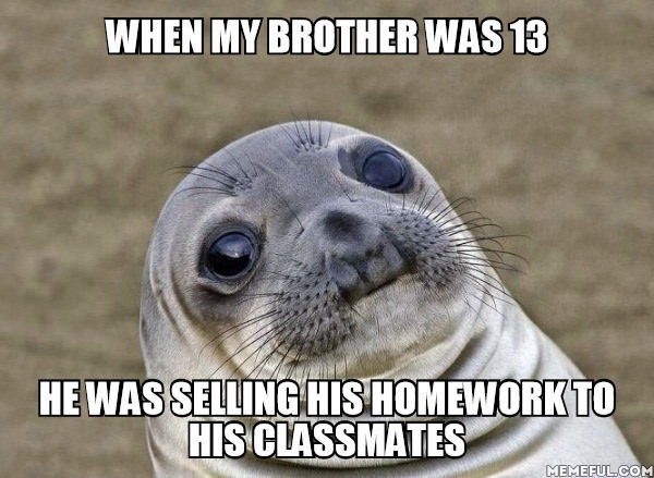 He always was the first of his class. Now he&#039;s studying mathematics in college