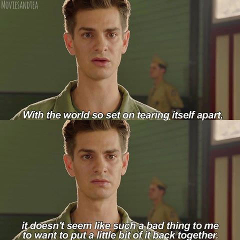 Loved this movie. (Hacksaw Ridge)