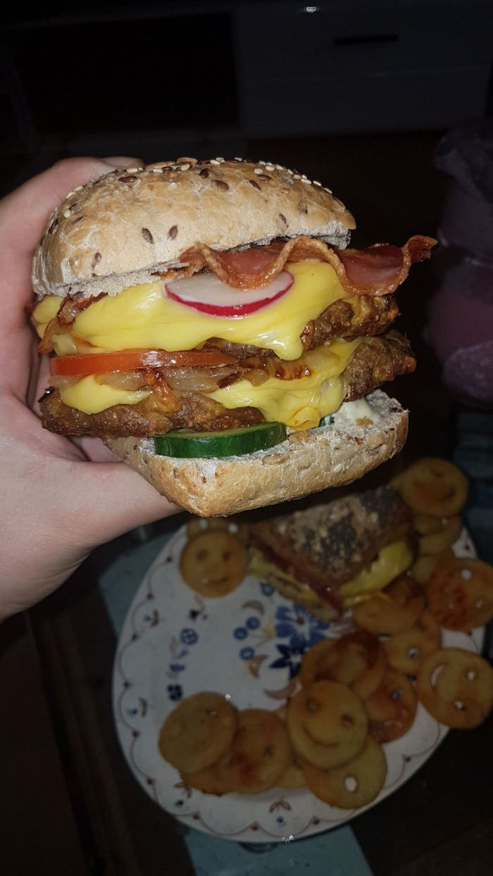 Made my own burger today