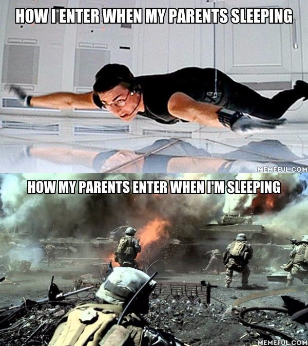 Most of us can relate. Unless you don&#039;t have a parents...