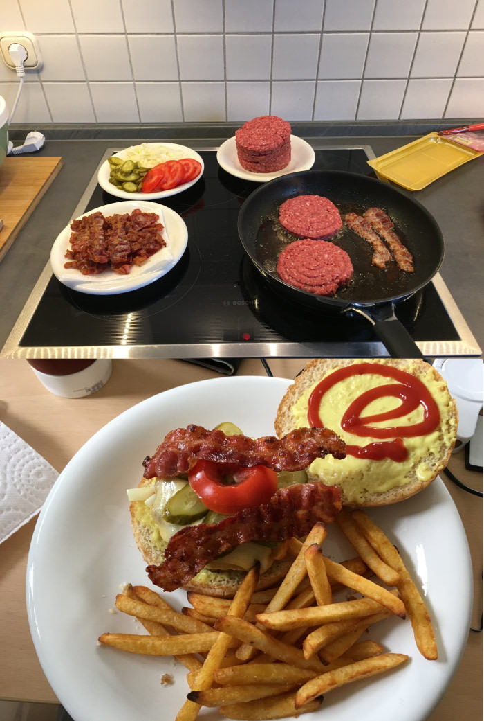 My homemade burgers