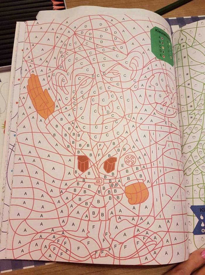 My sister found this in her kids&#039; coloring book