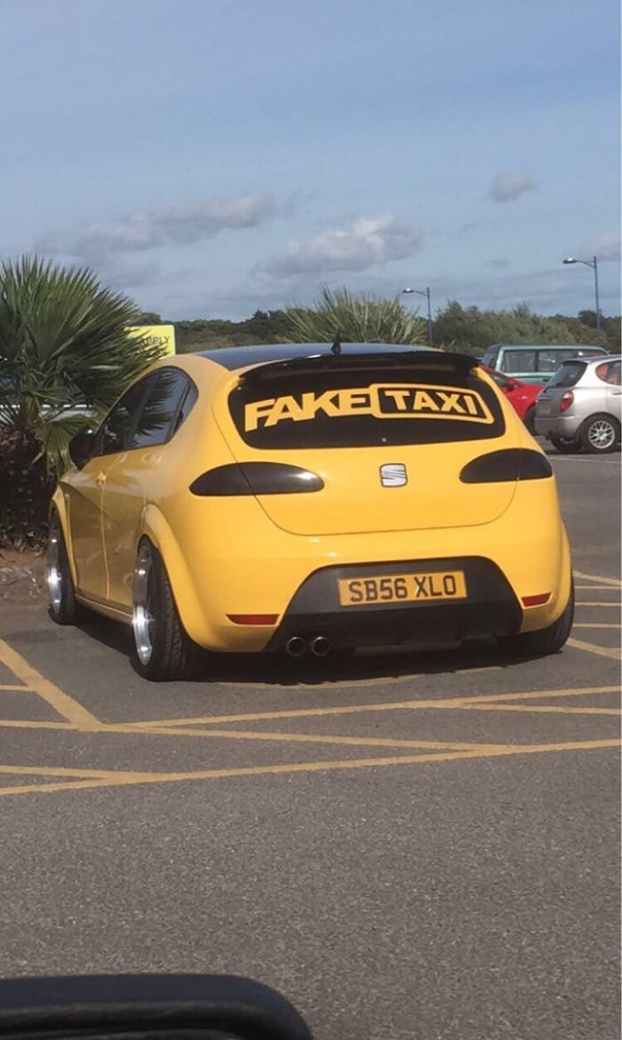 Saw this in the car park today...