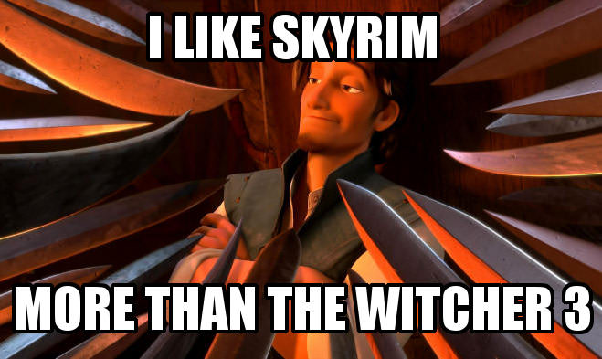 Skyrim &gt; The Witcher 3