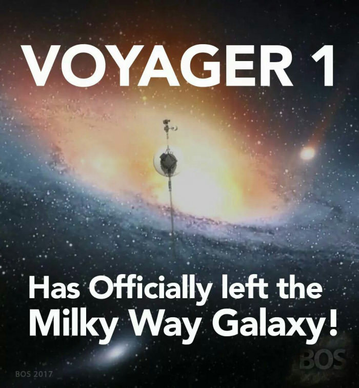 The Voyager 1 has officially left our Galaxy! Now it&#039;s on its way to the Large Magellanic Cloud. Anyone excited to see some great snaps?