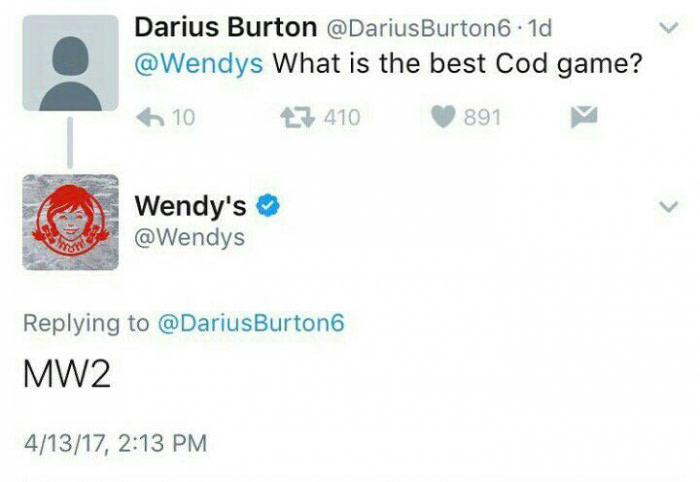 Wendy&#039;s knows what&#039;s up