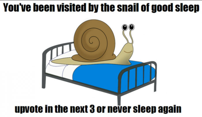 You better listen to the snail