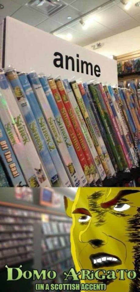 Somebody once told me The store is gonna roll me Those ain&#039;t an anime on the shelf