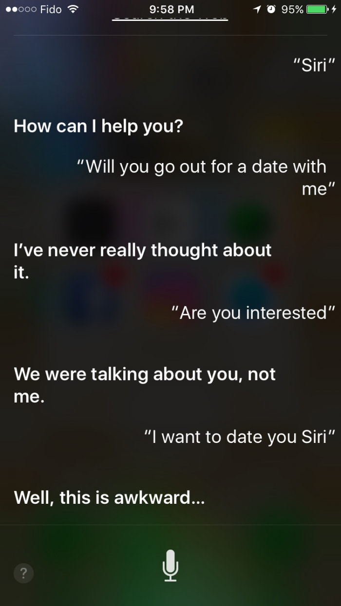 When you have no boyfriend so you decided to date Siri. 💔