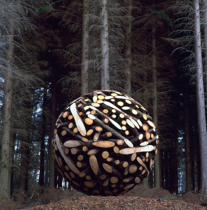 Ball made out of wood