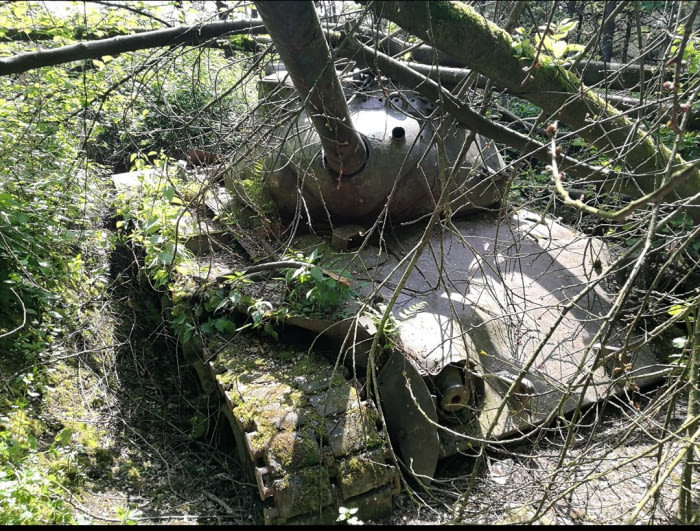 I just found a tank while hiking