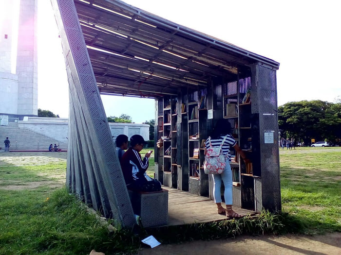 In our local city park, we have this Book Stop. Where we can basically read and exchange books on the go. This should be everywhere.