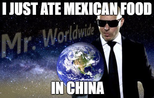 Mr Worldwide.