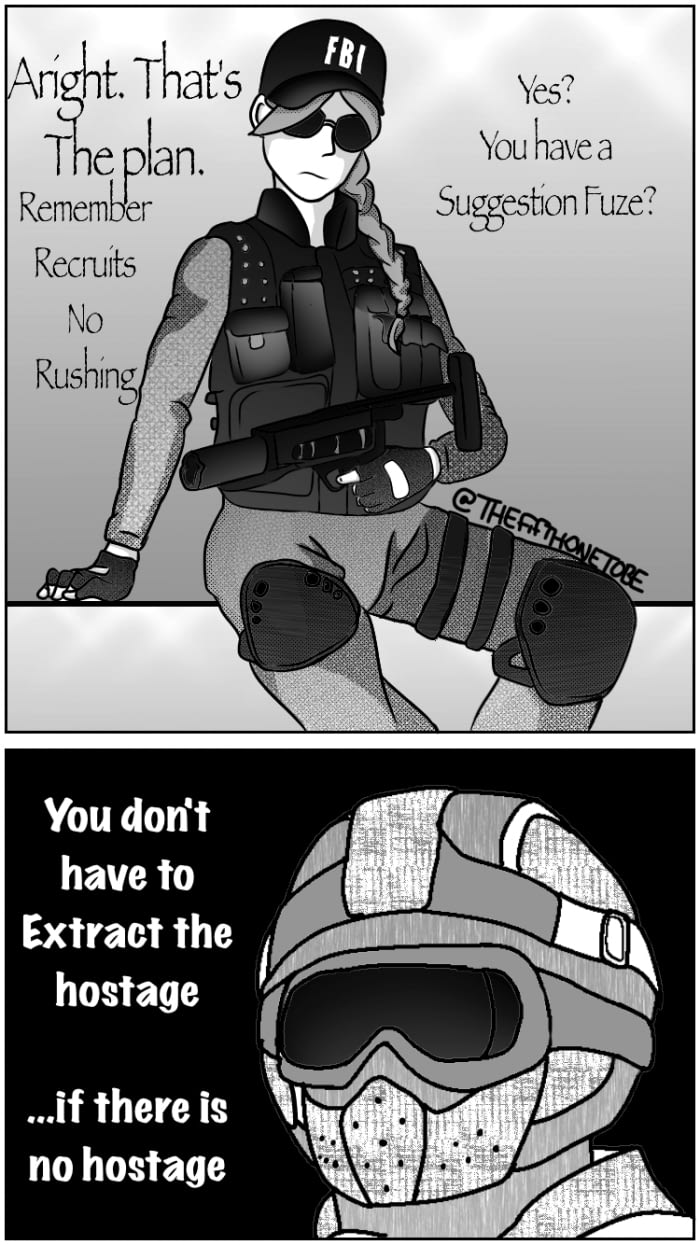 Saw this meme floating around, made a comic out of it XD also yes. I rushed the shit out of Fuze.