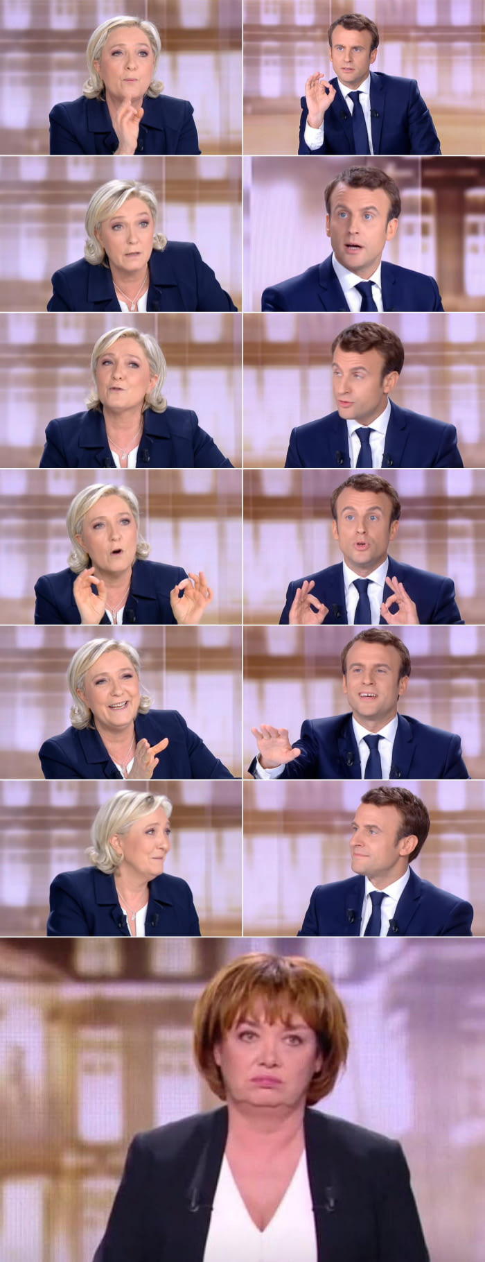 The final French Presidential debate without words.