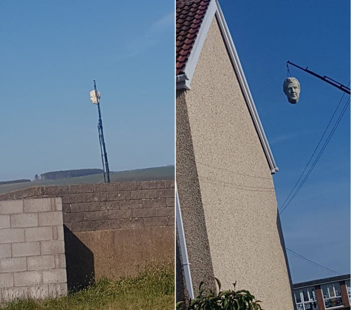 There&#039;s a giant head of Jeremy Clarkson above my town (Port Talbot-UK) and no one knows why!!!..CLARKSON!!!!