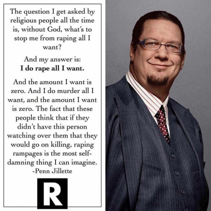 &quot;I do rape all I want. And the amount I want is zero.&quot;