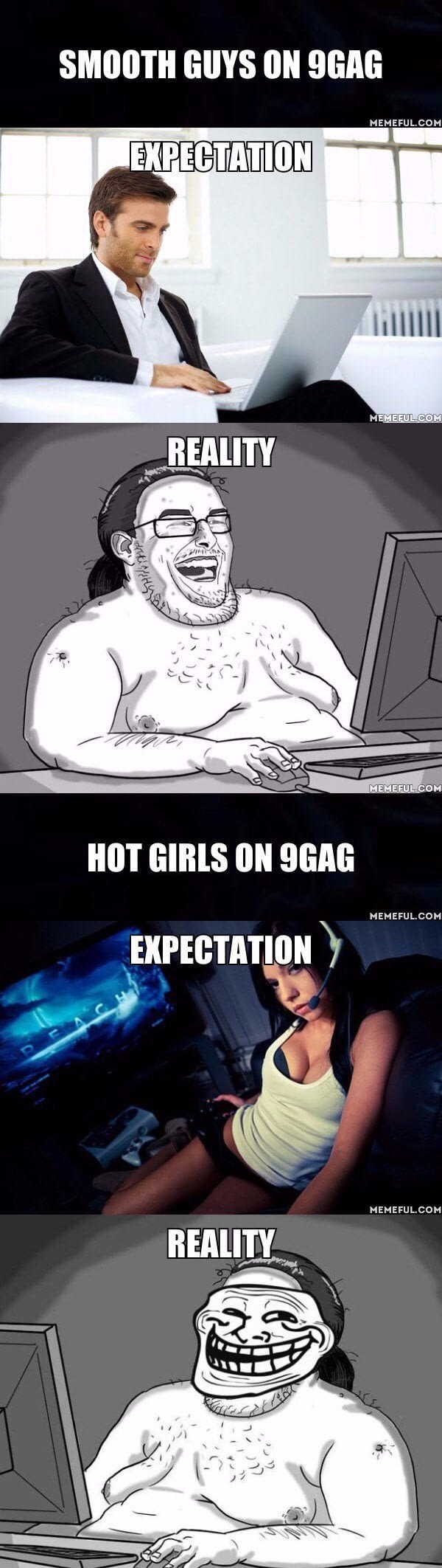 Smooth guys and hot girls of 9gag resumed