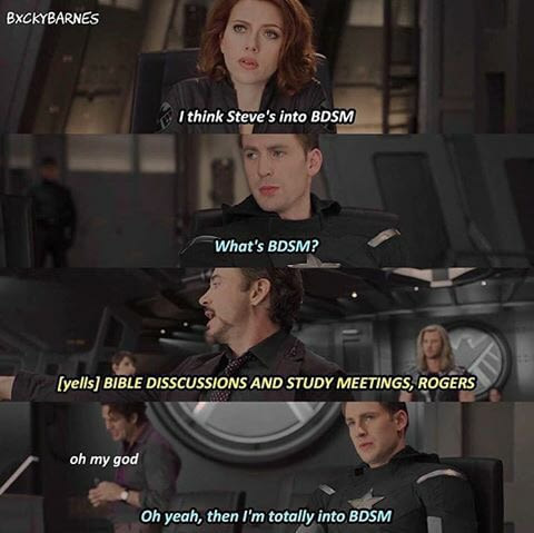 Steve Rogers loves BDSM