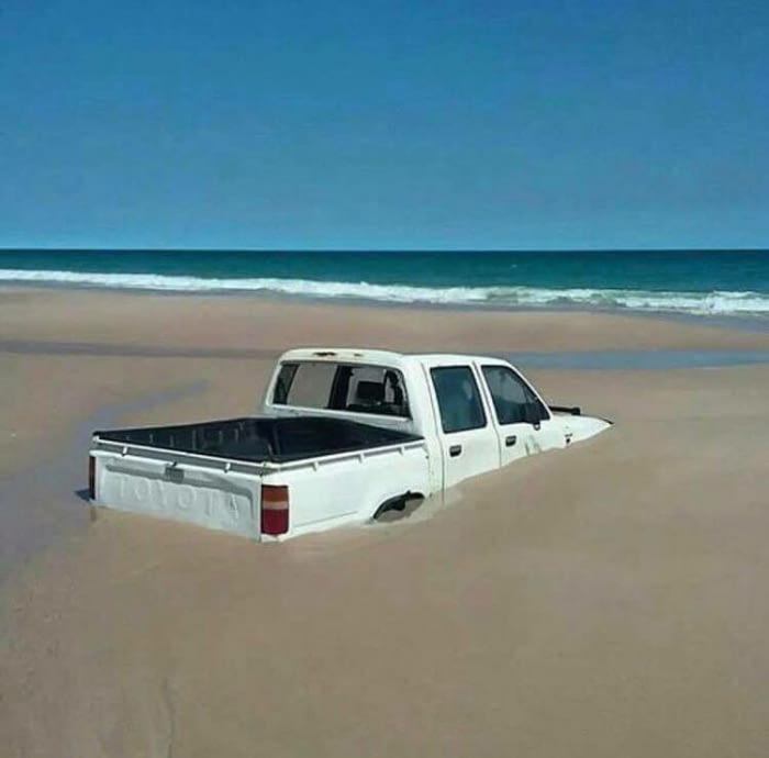 Truck for sale. $10,000 firm. Like new, only took it to the beach once.